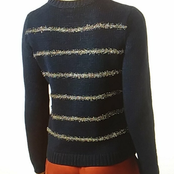 Ted Baker 1 small tintor tinsel striped sweater new with tags - Picture 2 of 12